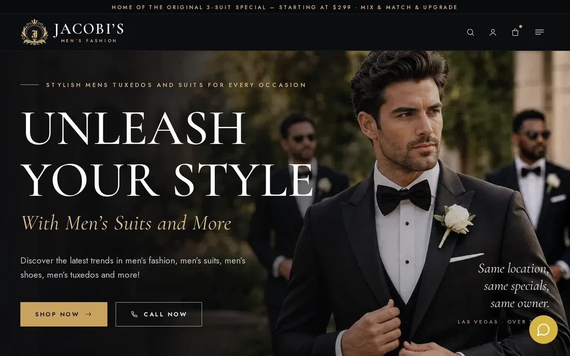 Sitio de Jacobi's Men's Fashion